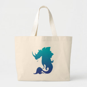Bolso De Tela Gigante Rinoceronte-Stego-Pescados (esquema de color de
