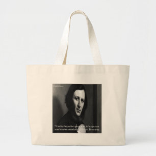 Bolso De Tela Gigante Robert Browning, la cita perfecta del poeta