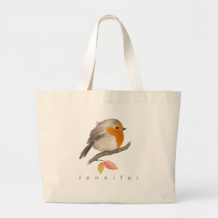 Bolso De Tela Gigante Robin Bird inglés