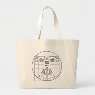 Bolso De Tela Gigante Robot de da Vinci Vitruvian