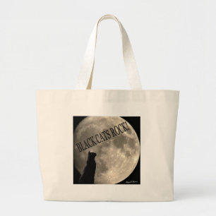Bolso De Tela Gigante Roca de los gatos negros