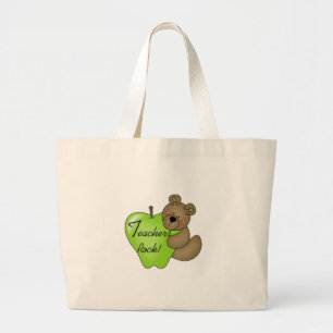 Bolso De Tela Gigante Roca de los profesores del oso de peluche