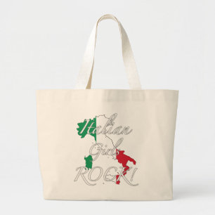 Bolso De Tela Gigante ¡Roca italiana de los chicas!