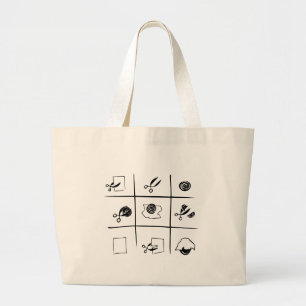Bolso De Tela Gigante roca-papel-tijeras