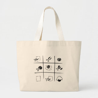 Bolso De Tela Gigante roca-papel-tijeras