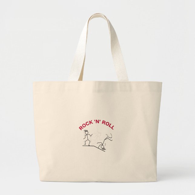 Bolso De Tela Gigante Rock 'N' Roll (Frente)