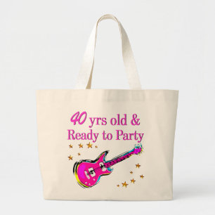 BOLSO DE TELA GIGANTE ROCK N ROLL 40