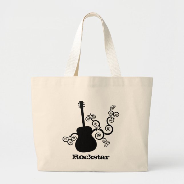 Bolso De Tela Gigante Rockstar Guitar Bag (Frente)