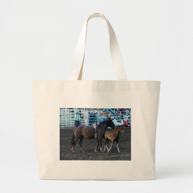 Bolso De Tela Gigante Rodeo Mare y Foal (Frente)
