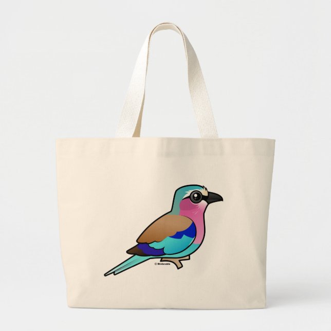 Bolso De Tela Gigante Rodillo de la Lila-breasted (Frente)