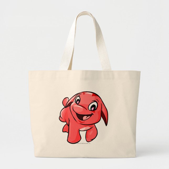 Bolso De Tela Gigante Rojo de Pooogle (Frente)