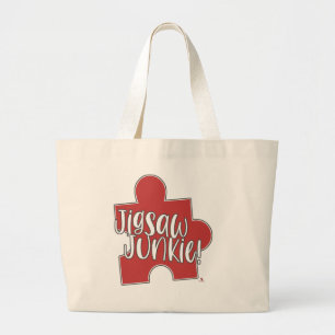 Bolso De Tela Gigante Rompecabezas adicto estilo de vida hobby arte