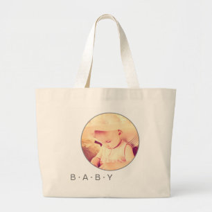 Bolso De Tela Gigante Ronda de Personalizado de imágenes para bebés