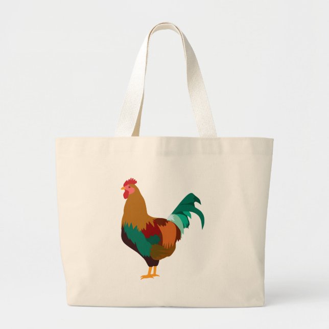 Bolso De Tela Gigante Rooster (Frente)