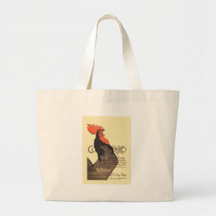 Bolso De Tela Gigante Rooster Steinlen Cocorico Arte francés