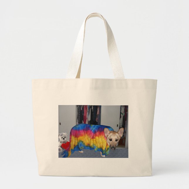 Bolso De Tela Gigante Ropa de modelado de pastores alemanes (Frente)