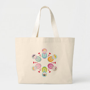 Bolso De Tela Gigante ROPA :: muñecas babushka - mandala