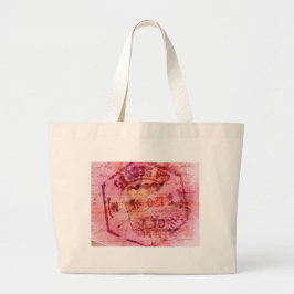 Bolso De Tela Gigante Rosa