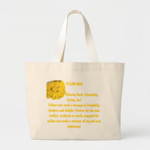 BOLSO DE TELA GIGANTE ROSA AMARILLO