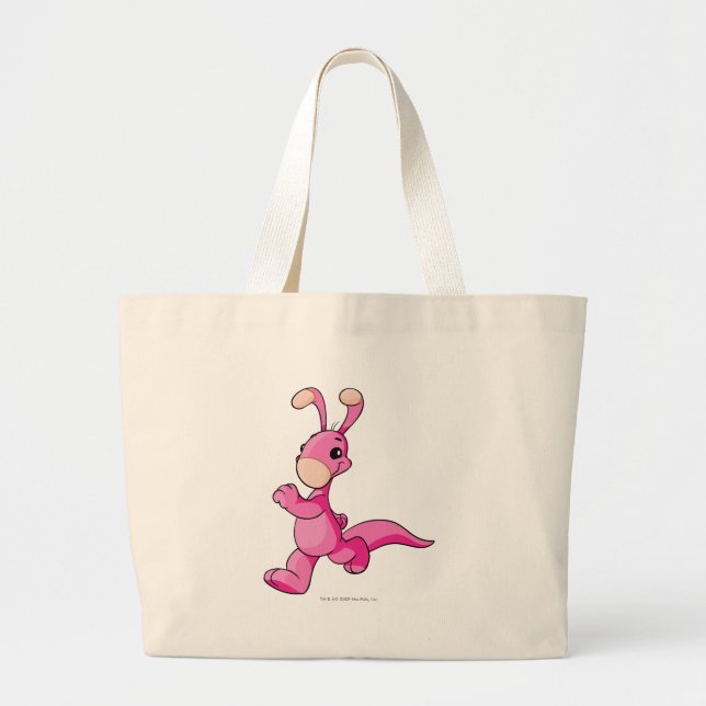Bolso De Tela Gigante Rosa de Blumaroo (Frente)