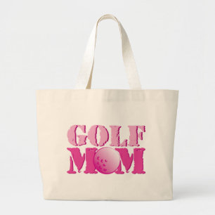 Bolso De Tela Gigante Rosa de la mamá del golf