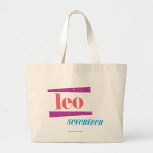 Bolso De Tela Gigante Rosa de Leo