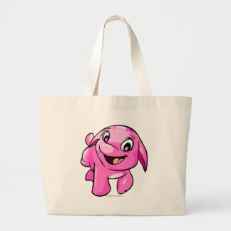 Bolso De Tela Gigante Rosa de Poogle