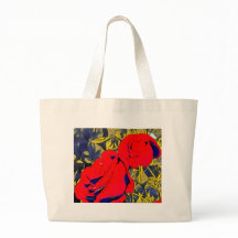 Rosa floral Tote Bag
