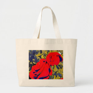 Bolso De Tela Gigante Rosa floral Tote Bag