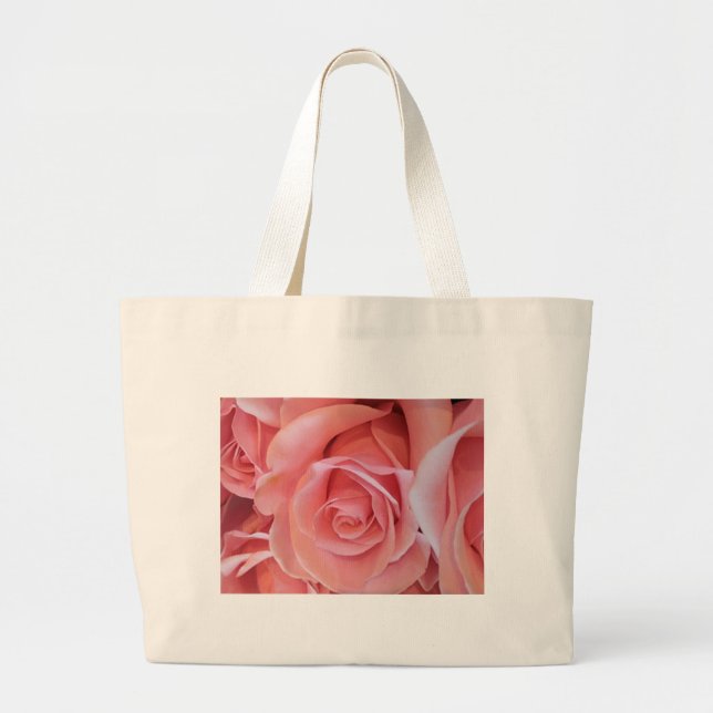 Bolso De Tela Gigante Rosa rosa (Frente)