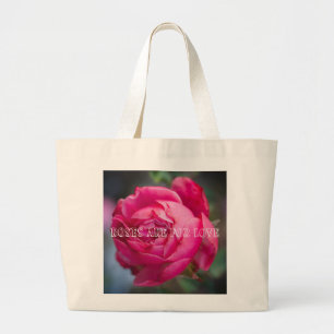 Bolso De Tela Gigante Rosa rosa grande