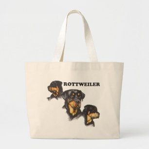 Bolso De Tela Gigante Rottweiler