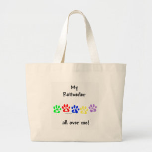 Bolso De Tela Gigante Rottweiler Walks
