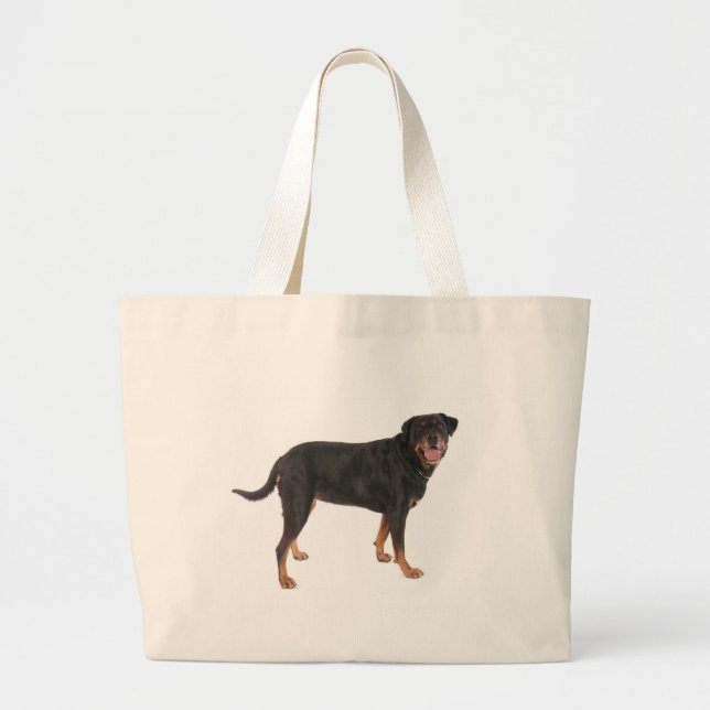 Bolso De Tela Gigante rottweilers (Frente)