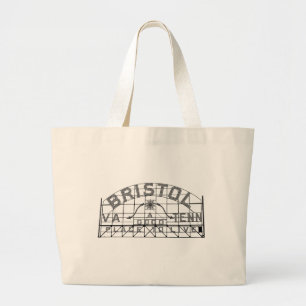 Bolso De Tela Gigante Rótulo Bristol Slogan
