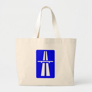 Bolso De Tela Gigante Rótulo del Autobahn