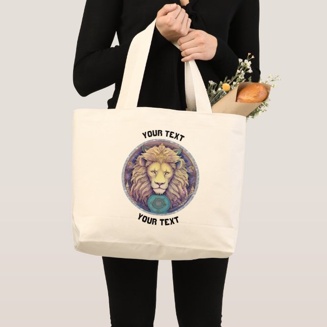 BOLSO DE TELA GIGANTE RÓTULO LEO ZODIAC PERSONALIZADO (Anverso (producto))