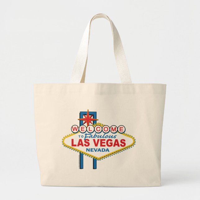 Bolso De Tela Gigante Rótulo retro de Las Vegas (Frente)
