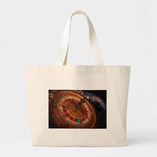 Bolso De Tela Gigante Roulette Game Money Casino Las Vegas (Frente)
