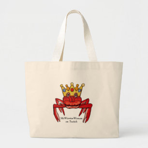 Bolso De Tela Gigante Royalty del cangrejo, MeWarriorWoman en Twitch