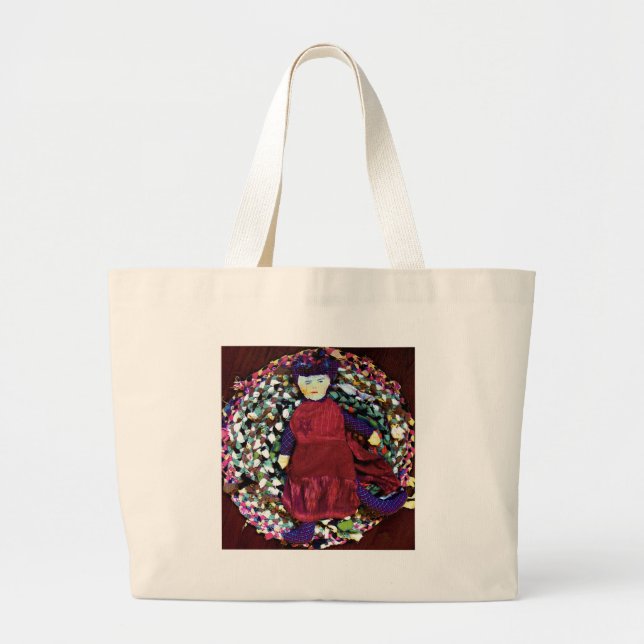 Bolso De Tela Gigante Rubra la Reina de la Rag (Frente)