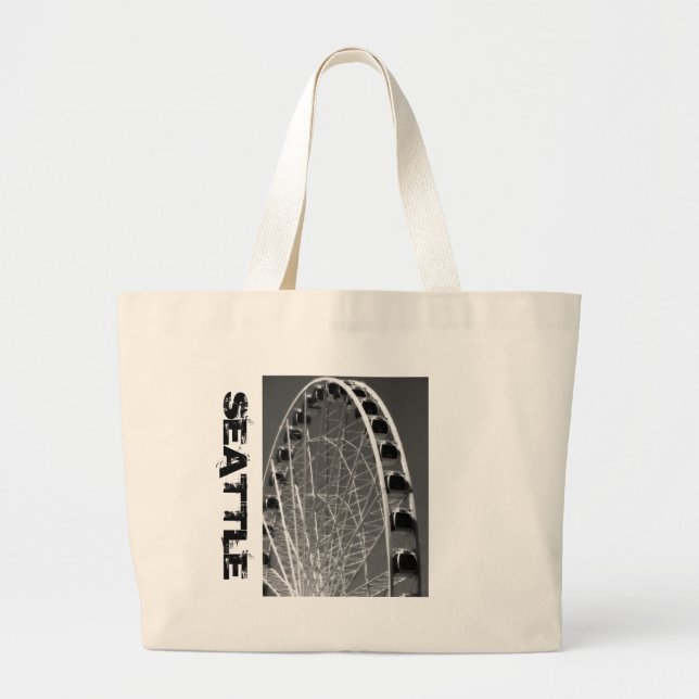 Bolso De Tela Gigante Rueda de la fortuna de Seattle (Frente)
