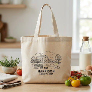 Bolso De Tela Gigante Rustic Farmhouse Custom Family Tote Bag