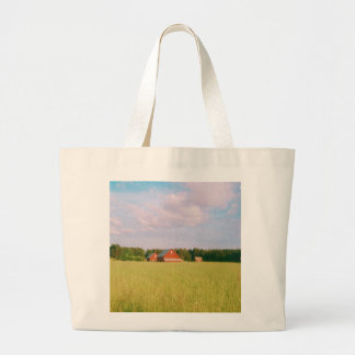 Bolso De Tela Gigante Rustic summer field, Helsingia, Sweden