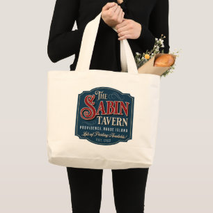 Bolso De Tela Gigante Sabin Tavern - ¡Tote Jumbo!