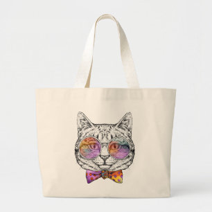 Bolso De Tela Gigante Sabio Kitty Kat