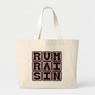 Bolso De Tela Gigante Sabor de helado de pasas con ron