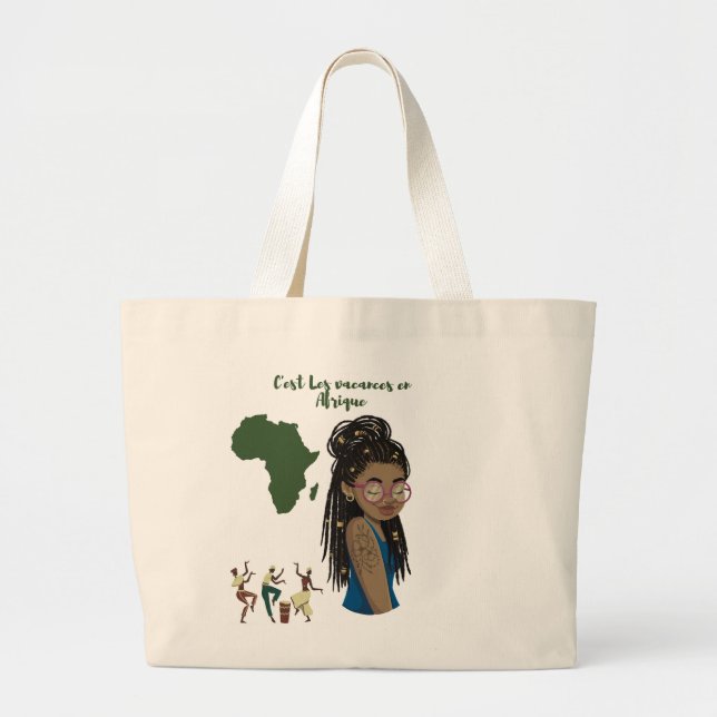 Bolso De Tela Gigante Sac fourre -tout Afrique  (Frente)