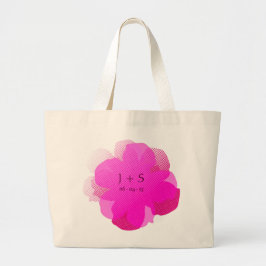 Bolso De Tela Gigante Sac Fourre-tout Jumbo Popflower Rose