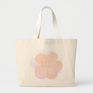 Bolso De Tela Gigante Sac Fourre-tout Jumbo Popflower rose poudré